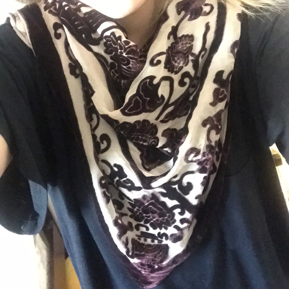 Free people velvet scarf